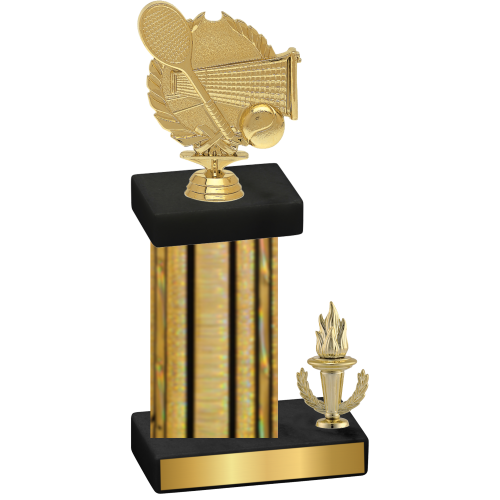 Accented Single Gold Glacier Victory Tennis Trophy