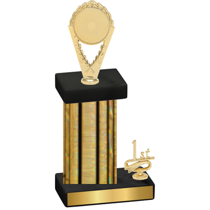 Accented Single Gold Glacier First Place Insert Trophy