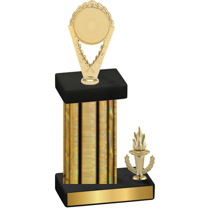 Accented Single Gold Glacier Victory Insert Trophy