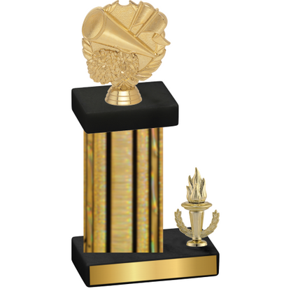 Accented Single Gold Glacier Victory Cheerleading Trophy