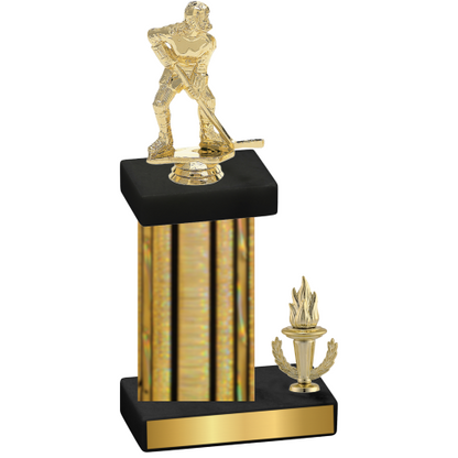 Accented Single Gold Glacier Victory Hockey Trophy