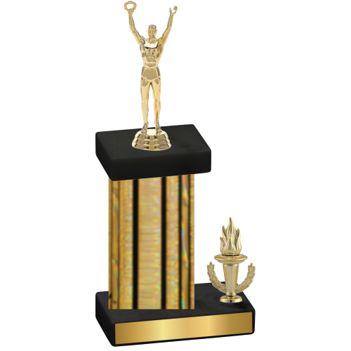 Accented Single Gold Glacier Victory Victory Trophy