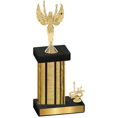 Accented Single Gold Glacier First Place Victory Trophy