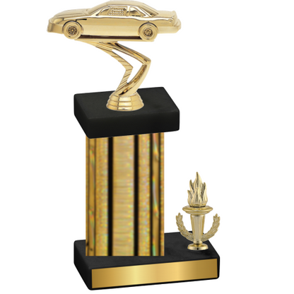 Accented Single Gold Glacier Victory Cars Trophy