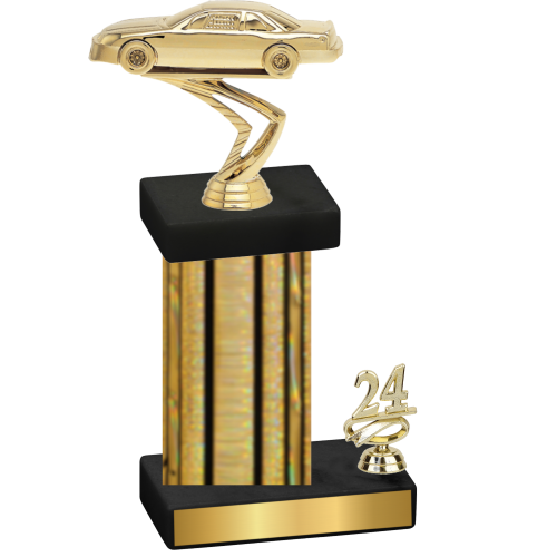 Accented Single Gold Glacier Year Cars Trophy