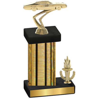 Accented Single Gold Glacier Victory Cars Trophy