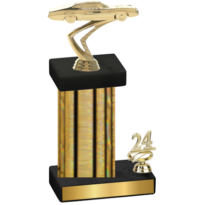 Accented Single Gold Glacier Year Cars Trophy