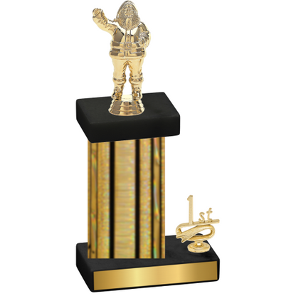 Accented Single Gold Glacier First Place Holiday Trophy