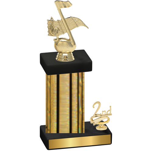 Accented Single Gold Glacier Second Place Music Trophy