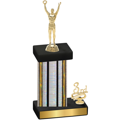Accented Single Silver Glacier Third Place Victory Trophy