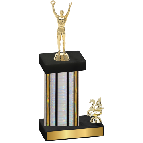 Accented Single Silver Glacier Year Victory Trophy