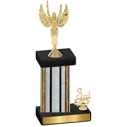 Accented Single Silver Glacier Third Place Victory Trophy