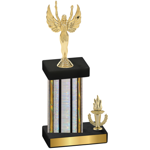 Accented Single Silver Glacier Victory Victory Trophy