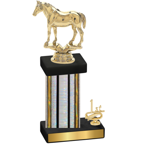 Accented Single Silver Glacier First Place Horses Trophy