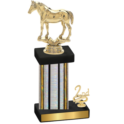 Accented Single Silver Glacier Second Place Horses Trophy