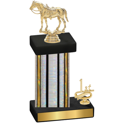 Accented Single Silver Glacier First Place Horses Trophy