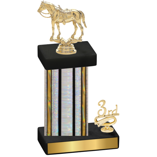 Accented Single Silver Glacier Third Place Horses Trophy