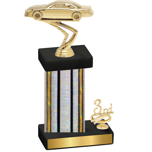 Accented Single Silver Glacier Third Place Cars Trophy