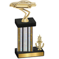 Accented Single Silver Glacier Victory Cars Trophy