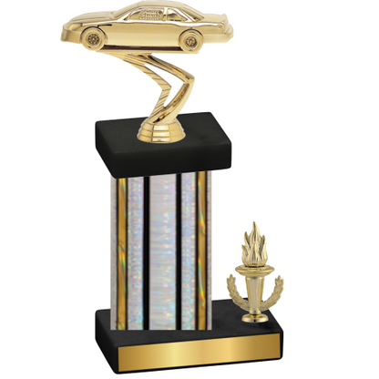 Accented Single Silver Glacier Victory Cars Trophy