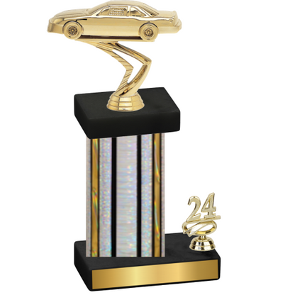 Accented Single Silver Glacier Year Cars Trophy