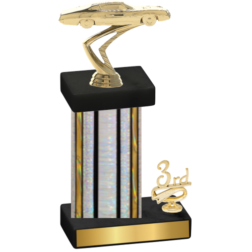Accented Single Silver Glacier Third Place Cars Trophy