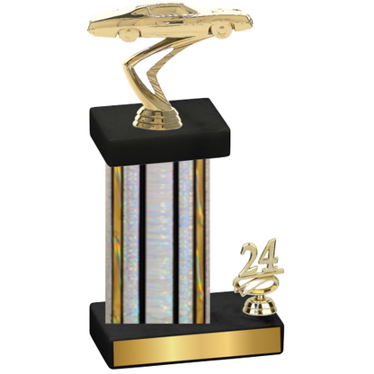 Accented Single Silver Glacier Year Cars Trophy