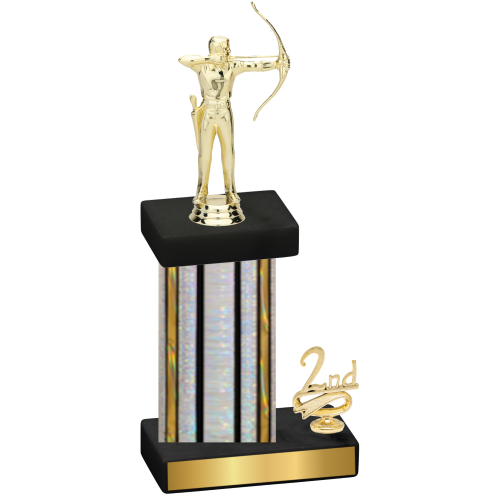 Accented Single Silver Glacier Second Place Archery Trophy