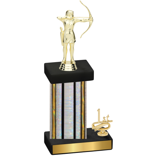 Accented Single Silver Glacier First Place Archery Trophy