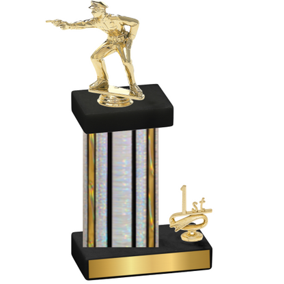 Accented Single Silver Glacier First Place Shooter Trophy