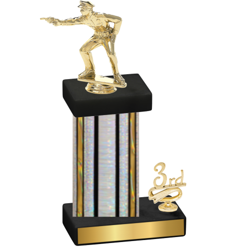 Accented Single Silver Glacier Third Place Shooter Trophy
