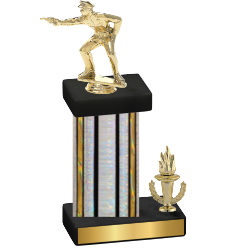 Accented Single Silver Glacier Victory Shooter Trophy