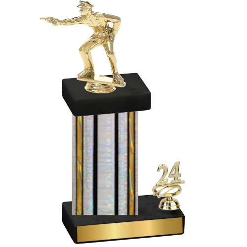 Accented Single Silver Glacier Year Shooter Trophy