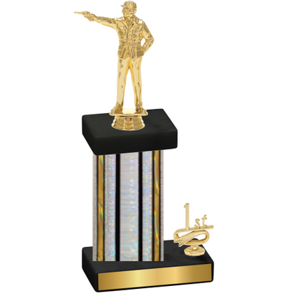 Accented Single Silver Glacier First Place Shooter Trophy