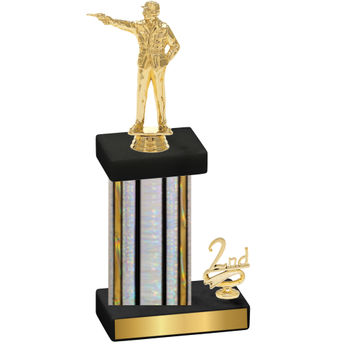 Accented Single Silver Glacier Second Place Shooter Trophy