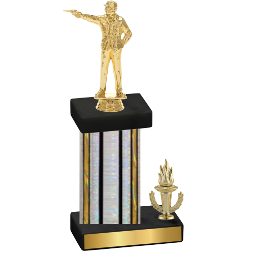 Accented Single Silver Glacier Victory Shooter Trophy