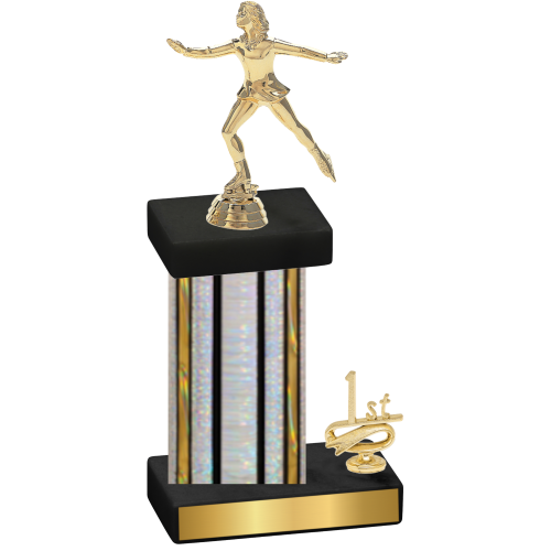 Accented Single Silver Glacier First Place Skater Trophy