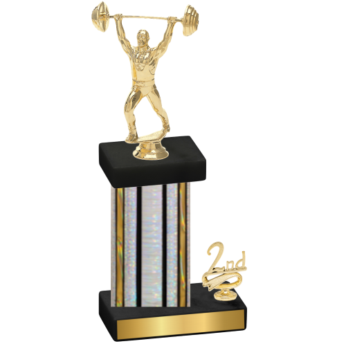 Accented Single Silver Glacier Second Place Weights Trophy