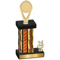 Accented Single Orange Glacier Year Insert Trophy