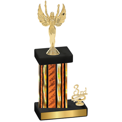 Accented Single Orange Glacier Third Place Victory Trophy