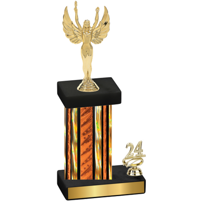 Accented Single Orange Glacier Year Victory Trophy