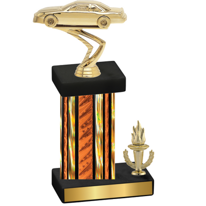 Accented Single Orange Glacier Victory Cars Trophy