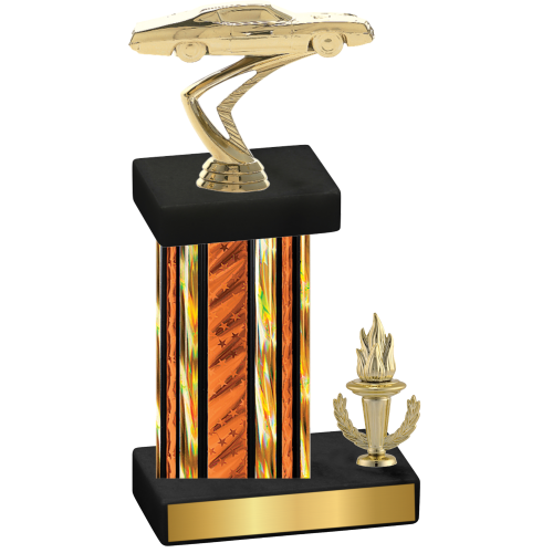 Accented Single Orange Glacier Victory Cars Trophy