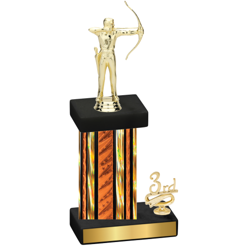 Accented Single Orange Glacier Third Place Archery Trophy