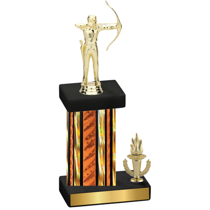 Accented Single Orange Glacier Victory Archery Trophy