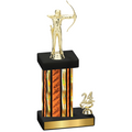 Accented Single Orange Glacier Year Archery Trophy