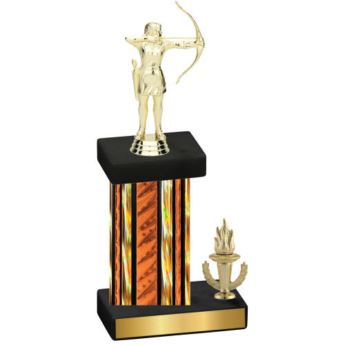 Accented Single Orange Glacier Victory Archery Trophy