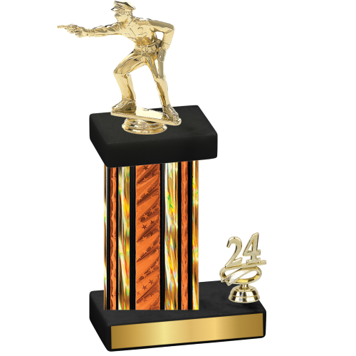 Accented Single Orange Glacier Year Shooter Trophy