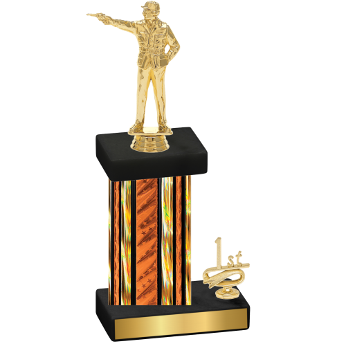 Accented Single Orange Glacier First Place Shooter Trophy