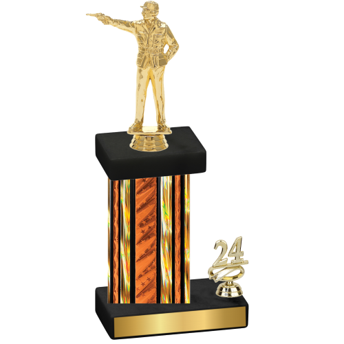 Accented Single Orange Glacier Year Shooter Trophy